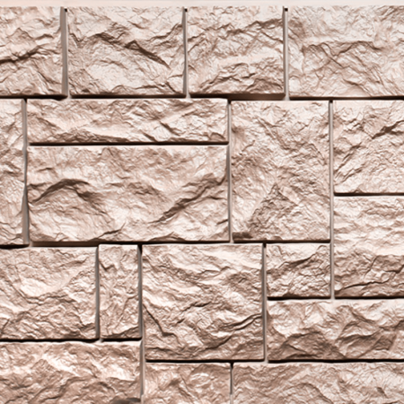 Фасадные панели FINEBER Камень дикий, песочный