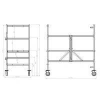 Подмости малярные складные