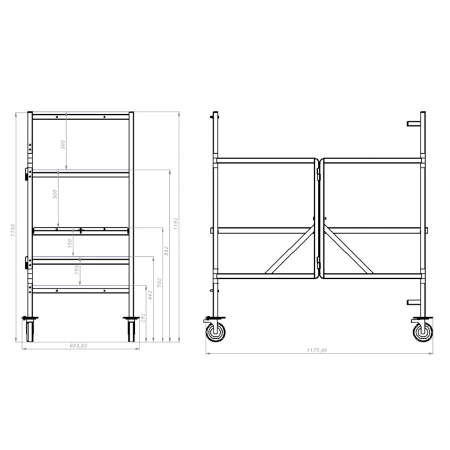 Подмости малярные складные