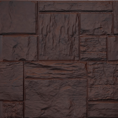 Фасадные панели FINEBER Туф, темно-коричневый