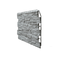 Фасадные панели FINEBER ДАЧНЫЙ Скол, светло-серый