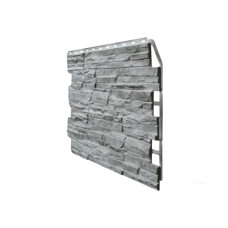 Фасадные панели FINEBER ДАЧНЫЙ Скол, светло-серый