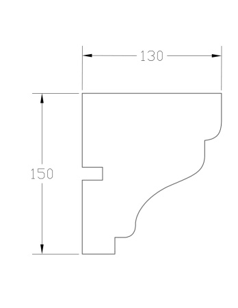 Карниз ForPRO К-130x150