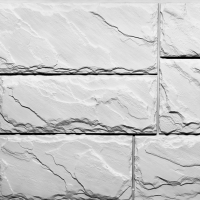 Фасадные панели FINEBER Камень крупный, мелованный белый