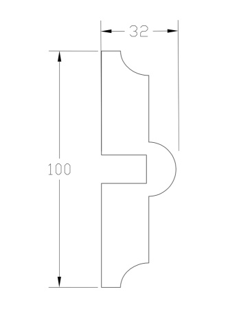 Наличник ForPRO Н-32x100