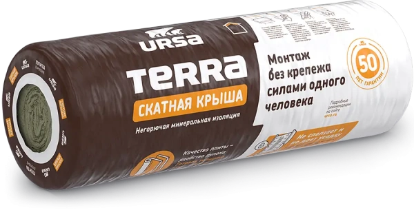 Утеплитель Ursa TERRA 35 QN Скатная крыша, 200 мм