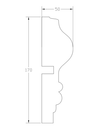 Наличник ForPRO Н-50x170