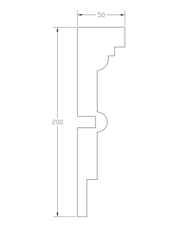 Наличник ForPRO Н-50x200