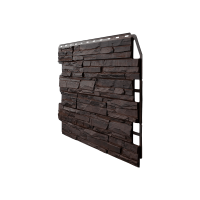 Фасадные панели FINEBER ДАЧНЫЙ Скол, темно-коричневый