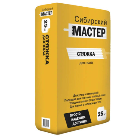 Стяжка для пола Сибирский мастер, 25кг