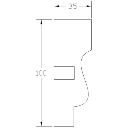 Молдинг ForPRO М-35x100
