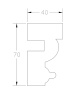 Молдинг ForPRO М-40x70(2)
