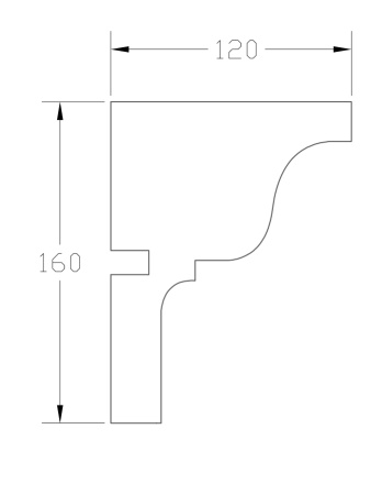 Карниз ForPRO К-120x160
