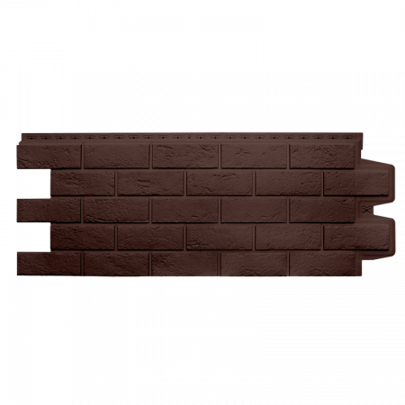 Фасадная панель Grand Line Состаренный кирпич Стандарт, коричневый