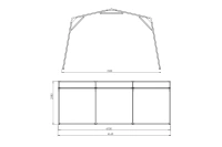 Каркасно тентовый гараж 6х4
