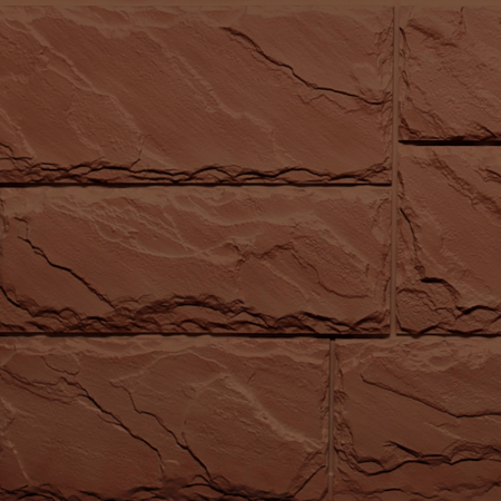 Фасадные панели FINEBER Камень крупный, коричневый