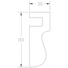 Молдинг ForPRO М-30x80