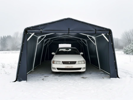 Каркасно тентовый гараж