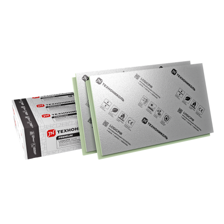 Плиты LOGICPIR Баня 1190x590x50мм, с L-кромкой Плиты LOGICPIR Баня 1190x590x50мм, с L-кромкой